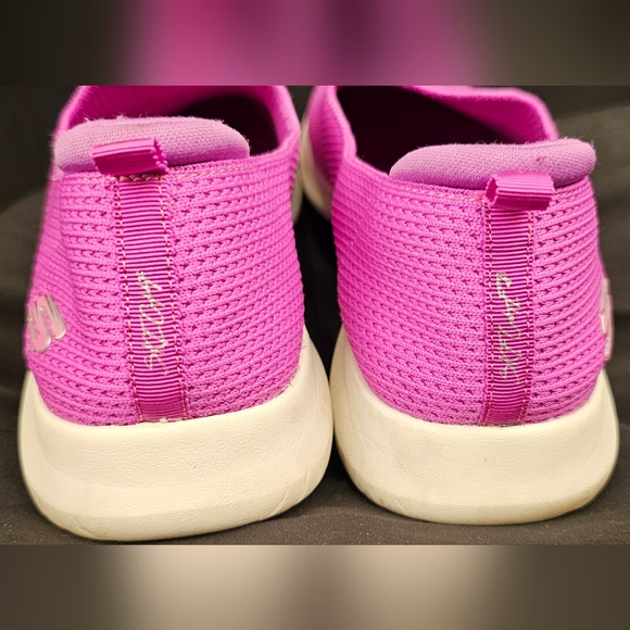 Skechers Women's Vibrant Pink Slip-On Sneakers - Picture 3 of 9